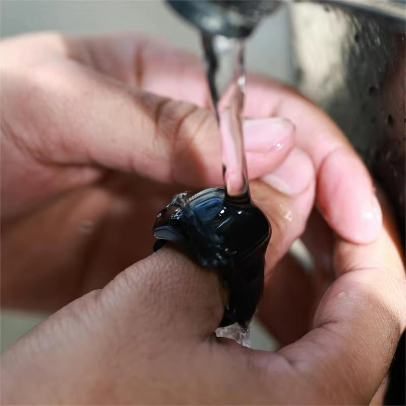 خاتم التسبيح الذكي – عدّاد إلكتروني بشاشة OLED مع تذكير الصلاة واتجاه القبلة